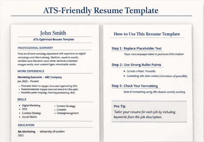 ATS Resume Template — Beat the Bots & Land More Interviews