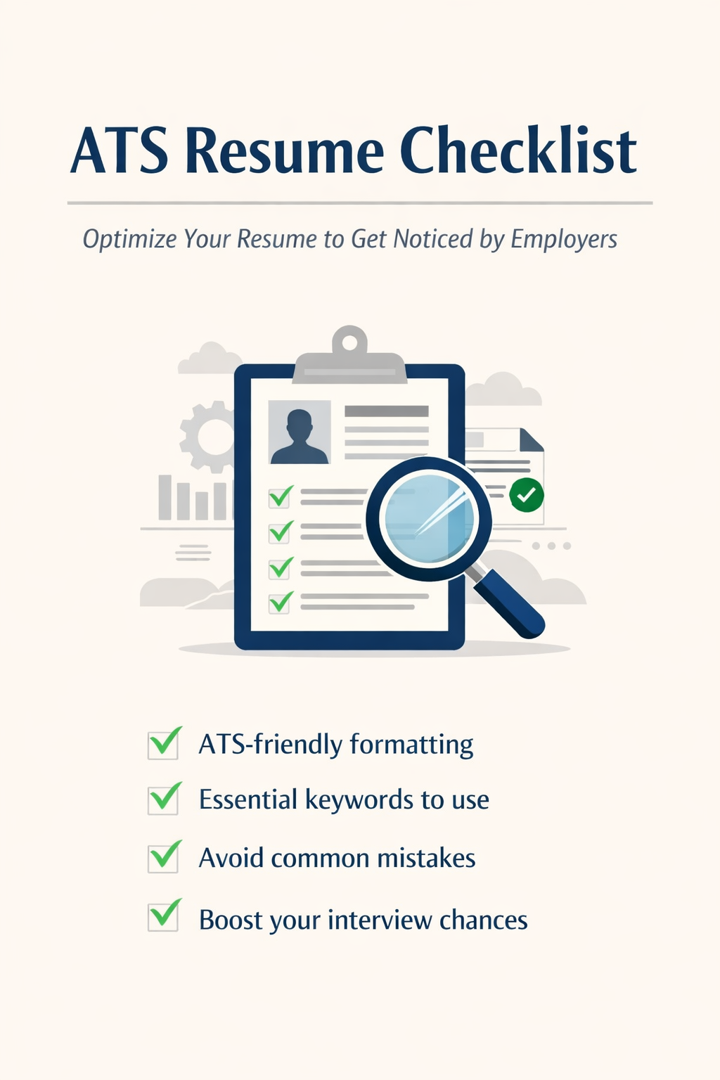 ATS Resume Checklist – Pass Automated Screening