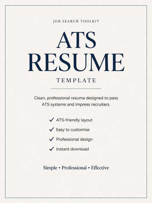 ATS Resume Template — Beat the Bots & Land More Interviews