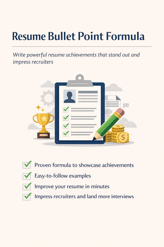 Resume Bullet Point Formula