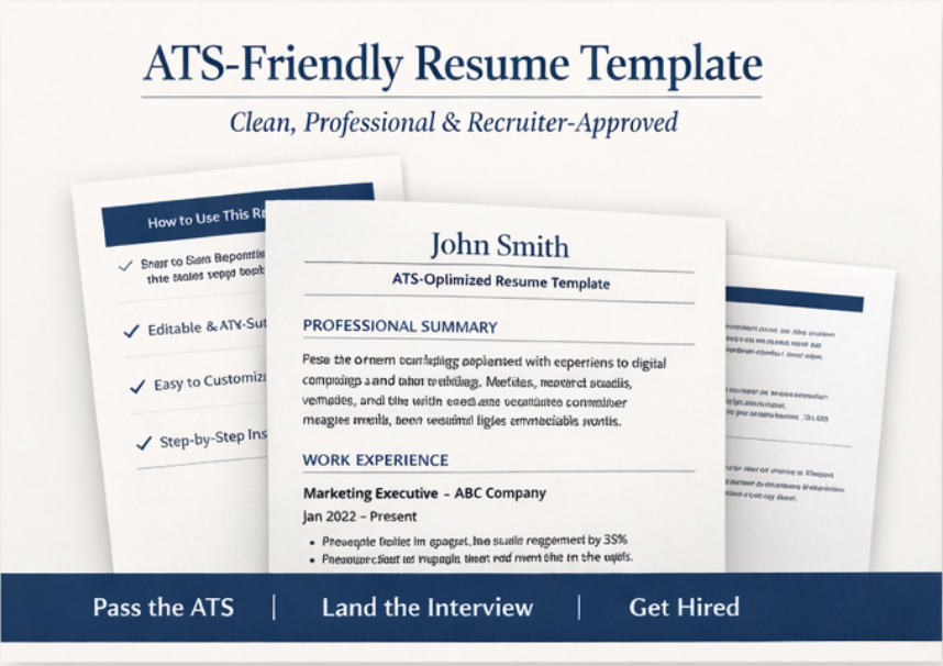ATS Resume Template — Beat the Bots & Land More Interviews