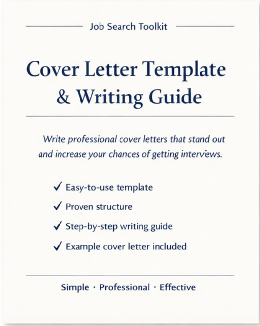 Cover Letter Template & Writing Guide